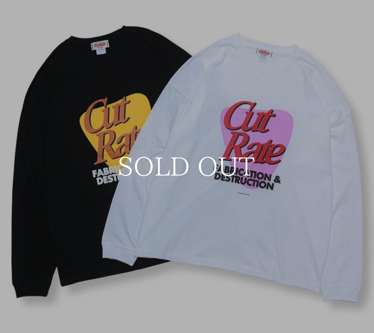 画像1: CUTRATE  CUTRATE F&D LOGO L/S TEE (1)