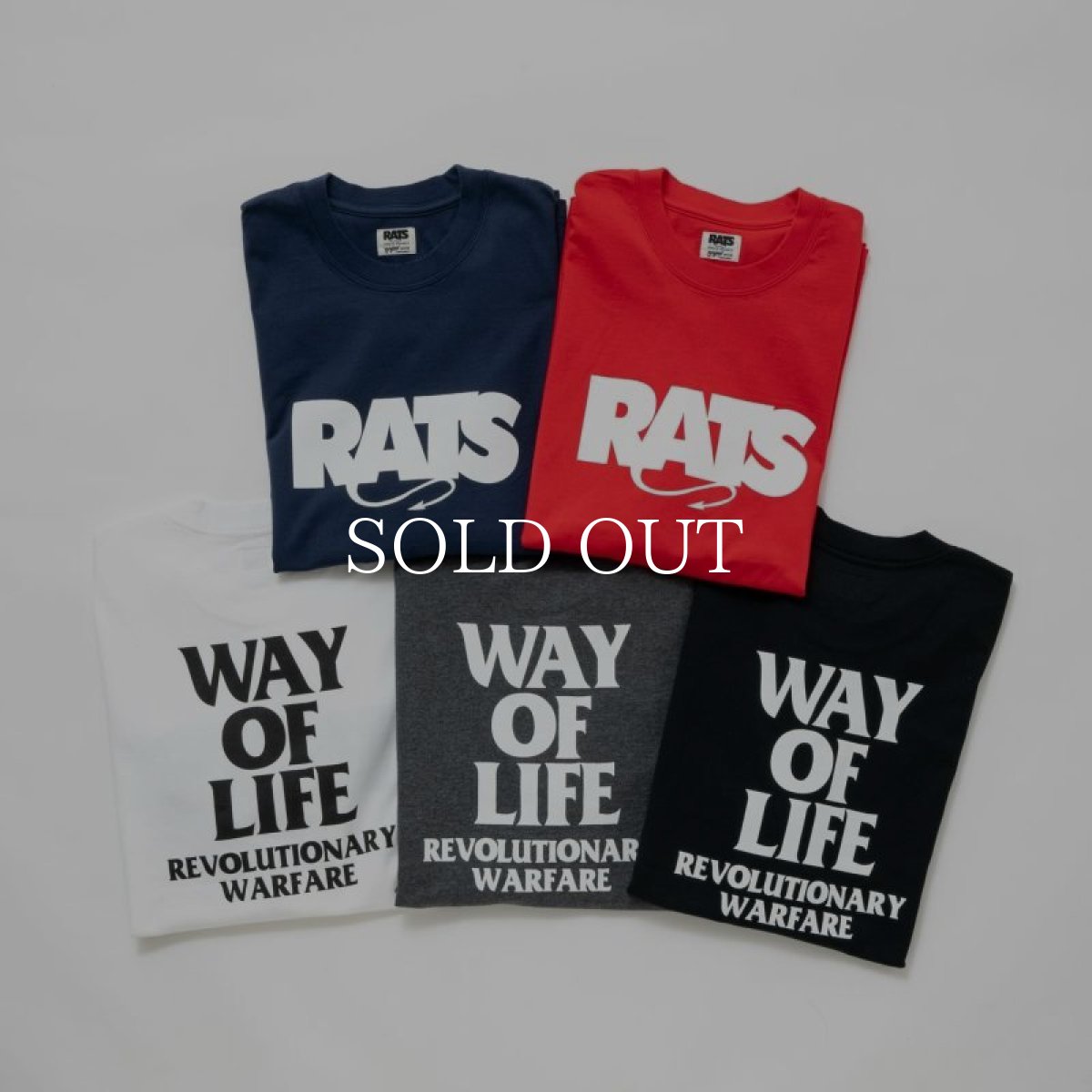 画像1: RATS  BOX LOGO WAY OF LIFE TEE (1)