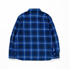 画像2: RATS  COTTON FLANNEL BLUE CHECK SHIRT (2)