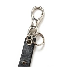 画像3: CALEE  STUDS & KNITTING LEATHER LONG KEY RING (3)