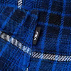 画像4: RATS  COTTON FLANNEL BLUE CHECK SHIRT (4)