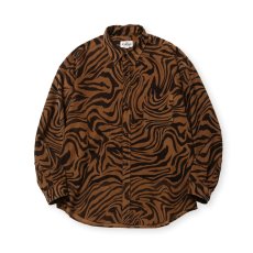 画像1: CALEE  ZEBRA PATTERN CORDUROY OVER SH (1)