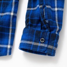 画像7: RATS  COTTON FLANNEL BLUE CHECK SHIRT (7)