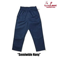 画像3: COOKMAN  シェフパンツ Chef Pants Semiwide Navy (3)