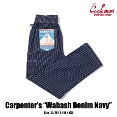 画像1: COOKMAN  カーペンターズパンツ Carpenter's Pants Wabash Denim Navy (1)