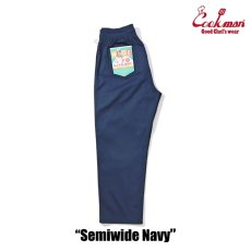 画像2: COOKMAN  シェフパンツ Chef Pants Semiwide Navy (2)