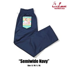 画像1: COOKMAN  シェフパンツ Chef Pants Semiwide Navy (1)