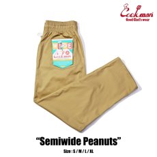 画像1: COOKMAN  シェフパンツ Chef Pants Semiwide Peanuts (1)