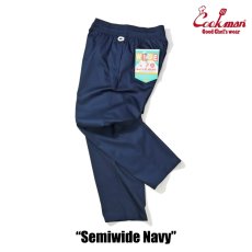 画像11: COOKMAN  シェフパンツ Chef Pants Semiwide Navy (11)