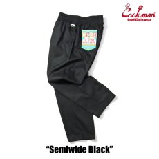 画像11: COOKMAN  シェフパンツ Chef Pants Semiwide Black (11)