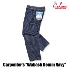 画像3: COOKMAN  カーペンターズパンツ Carpenter's Pants Wabash Denim Navy (3)