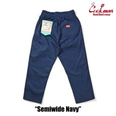 画像4: COOKMAN  シェフパンツ Chef Pants Semiwide Navy (4)