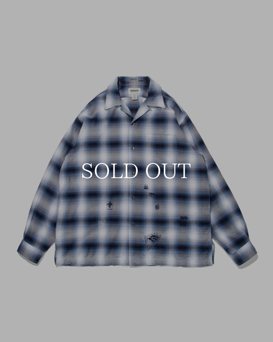 画像1: BOW WOW  RAYON CHECK SHIRTS REPAIRED (1)