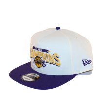 画像1: NEW ERA  9FIFTY A-Frame NBA Champions ロサンゼルス・レイカーズ クローム パープルバイザー (1)