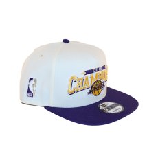 画像2: NEW ERA  9FIFTY A-Frame NBA Champions ロサンゼルス・レイカーズ クローム パープルバイザー (2)