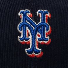 画像3: NEW ERA  59FIFTY MLB Corduroy コーデュロイ ニューヨーク・メッツ ブラック (3)