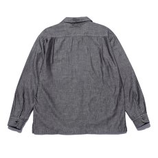 画像2: MINEDENIM  506 Chambray Open Collar L/S SH (2)