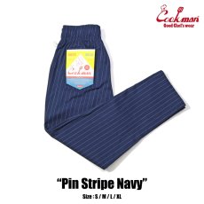 画像1: COOKMAN  Chef Pants Pin Stripe Navy (1)