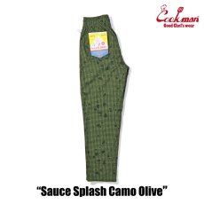 画像2: COOKMAN  Chef Pants Sauce Splash Camo Olive (2)