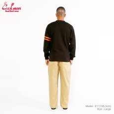 画像9: COOKMAN  カーディガン Knitted Cardigan Letterman Black  (9)