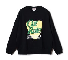 画像1: CUTRATE  CUTRATE F&D LOGO CREW NECK SW (1)