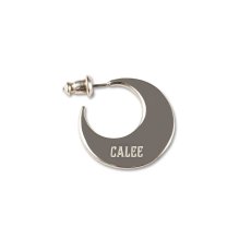 画像1: CALEE  MOON ROLL SILVER PIERCE (1)