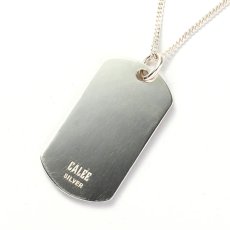 画像3: CALEE  STUDS DOGTAG SILVER NECKLACE (3)