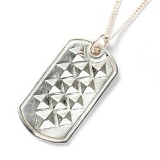 画像2: CALEE  STUDS DOGTAG SILVER NECKLACE (2)