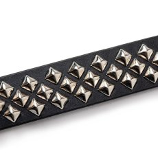 画像4: CALEE  STUDS LEATHER NARROW BELT (4)