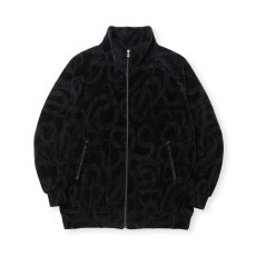 画像1: CALEE  JQ VELOUR TRACK TYPE JACKET ＜SNAKE PATTERN＞ (1)