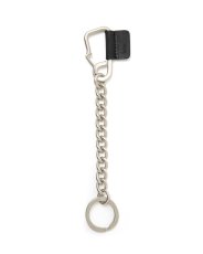 画像1: hobo  CARABINER CHAIN KEY RING with NUBUCK COW LEATHER (1)