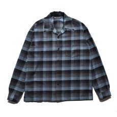 画像13: MINEDENIM  C.R Flow Ombre Check Open Collar L/S SH (13)