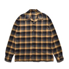 画像1: MINEDENIM  C.R Flow Ombre Check Open Collar L/S SH (1)