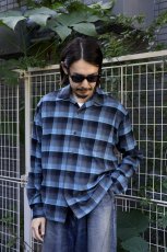 画像20: MINEDENIM  C.R Flow Ombre Check Open Collar L/S SH (20)