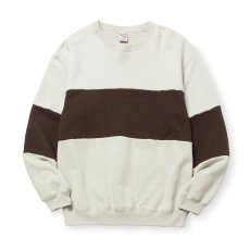 画像2: CALEE  BICOLOR CREW NECK SW (2)