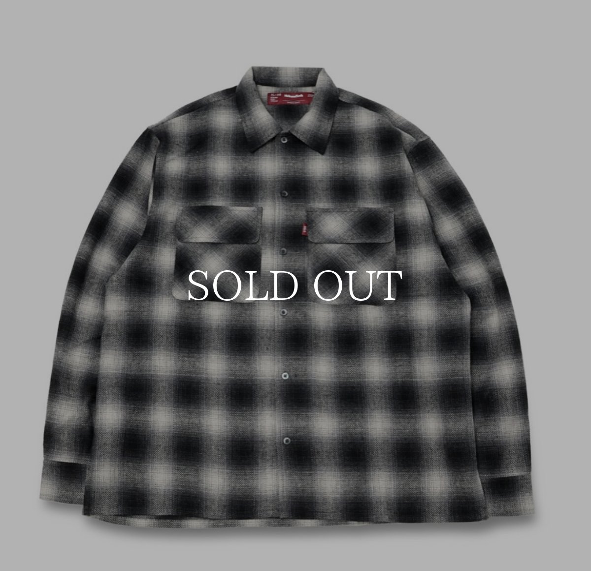 画像1: 【再入荷】HideandSeek  Wool Ombre Check L/S Shirt (1)