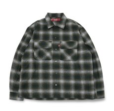 画像2: HideandSeek  Wool Ombre Check L/S Shirt (2)