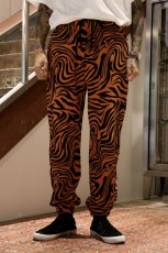 画像8: CALEE  ZEBRA PATTERN SWEAT RELAX PANTS (8)