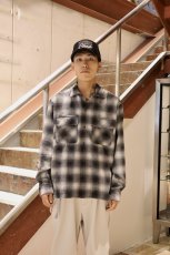 画像5: 【再入荷】HideandSeek  Wool Ombre Check L/S Shirt (5)