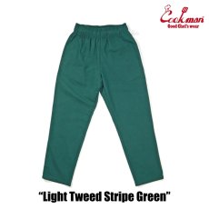 画像3: COOKMAN  Chef Pants Light Tweed Stripe Green (3)