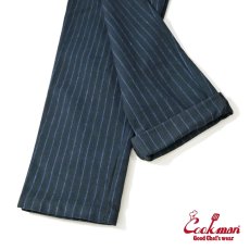 画像8: COOKMAN  Chef Pants Light Tweed Stripe Navy (8)