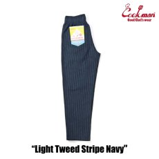 画像2: COOKMAN  Chef Pants Light Tweed Stripe Navy (2)