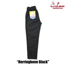 画像2: COOKMAN  Chef Pants Herringbone Black (2)