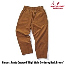 画像12: COOKMAN  Harvest Pants Cropped High Wale Corduroy Dark Brown (12)