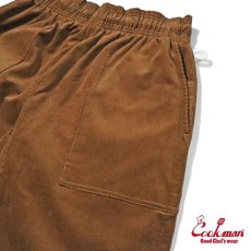 画像9: COOKMAN  Harvest Pants Cropped High Wale Corduroy Dark Brown (9)