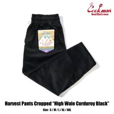 画像1: COOKMAN  Harvest Pants Cropped High Wale Corduroy Black (1)