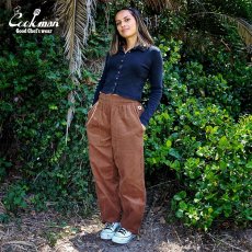 画像16: COOKMAN  Harvest Pants Cropped High Wale Corduroy Dark Brown (16)