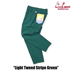 画像6: COOKMAN  Chef Pants Light Tweed Stripe Green (6)