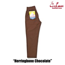 画像2: COOKMAN  Chef Pants Herringbone Chocolate (2)