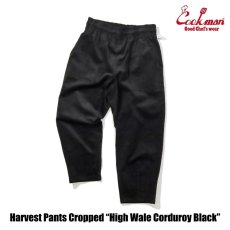 画像11: COOKMAN  Harvest Pants Cropped High Wale Corduroy Black (11)